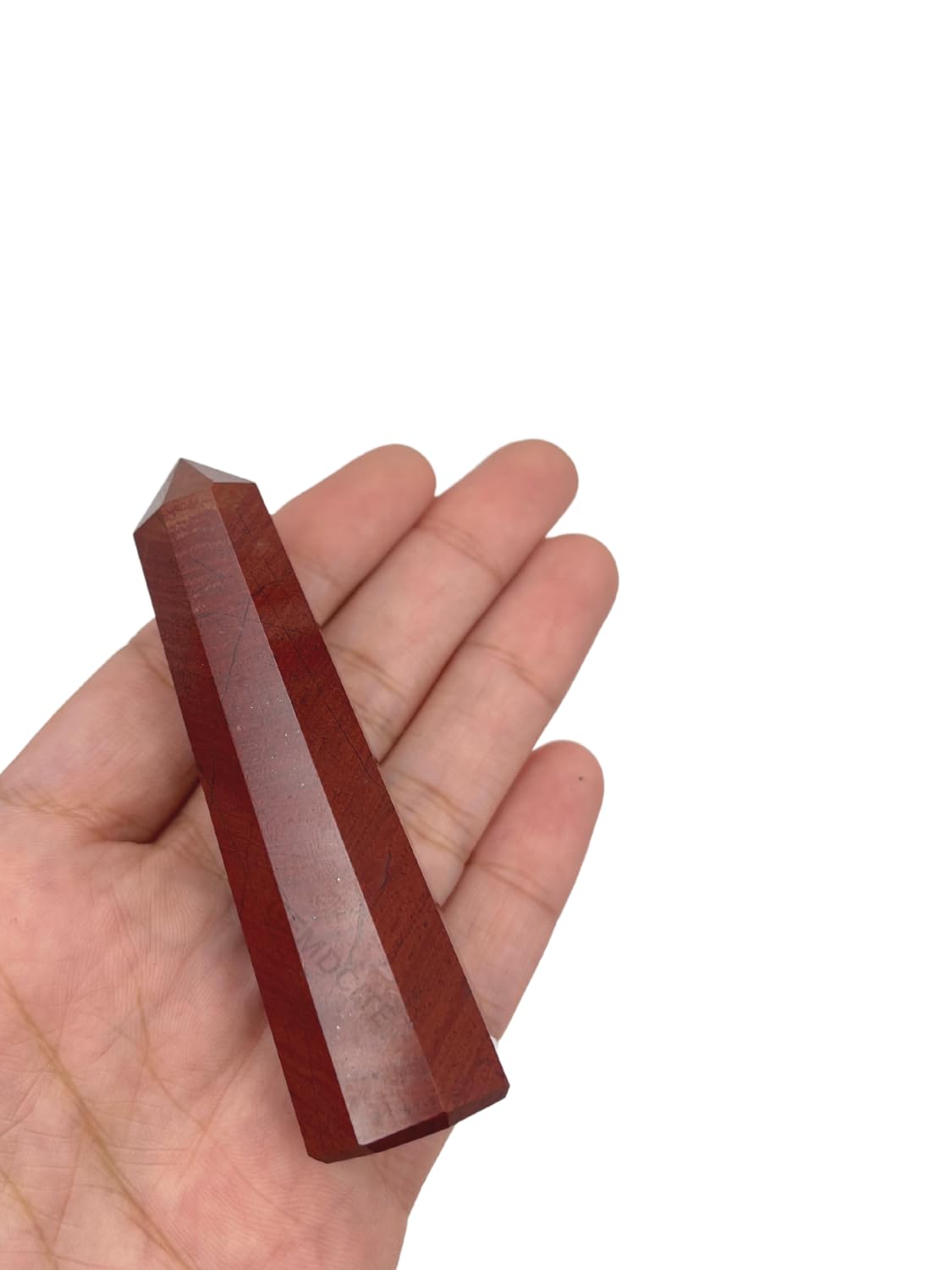 Wholesale Gem Shop red jasper obelisk 70mm desk display idea for elegant workspace décor