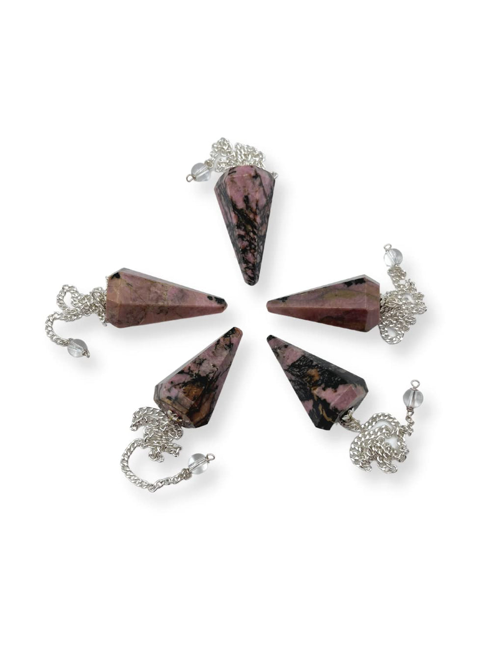 Wholesale Gem Shop rhodonite pendulum suitable for DIY jewelry crafting