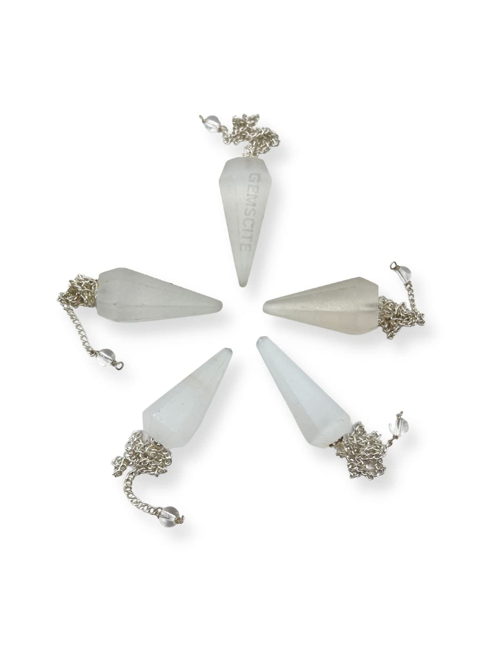Wholesale Gem Shop selenite pendulum great for kids DIY jewelry.