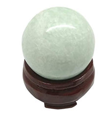 Wholesale Gem Shop amazonite ball sphere close up showing smooth carved surface