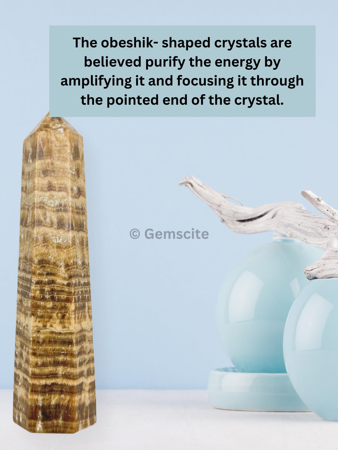 Wholesale Gem Shop Egyptian-symbol obelisk design blends with modern interiors