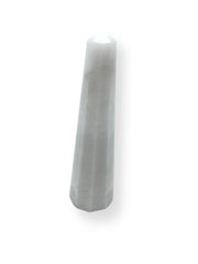 WholesaleGemShop Aura Rock Crystal 70mm obelisk bathed in soft light for rituals