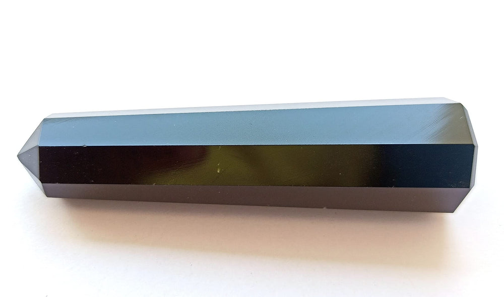 Wholesale Gem Shop black agate obelisk 70mm desk-collection adds natural elegance and focus cues