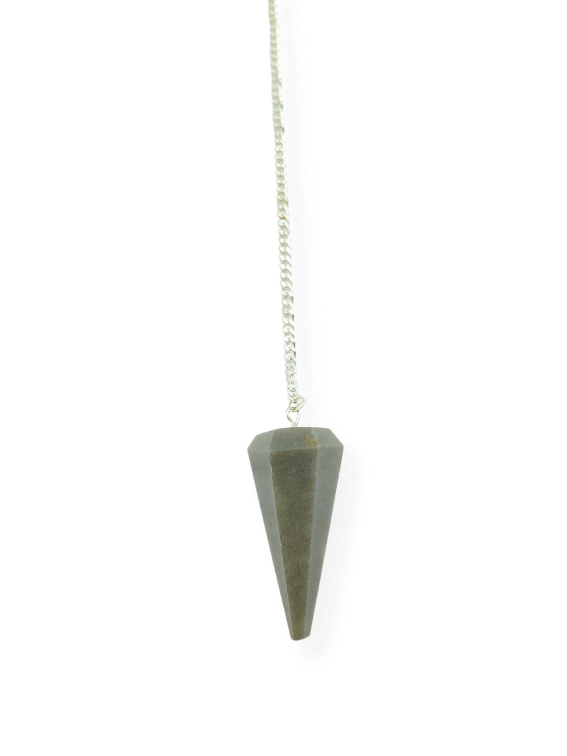Wholesale Gem Shop blue aventurine pendulum hexagonal facet for focused dowsing