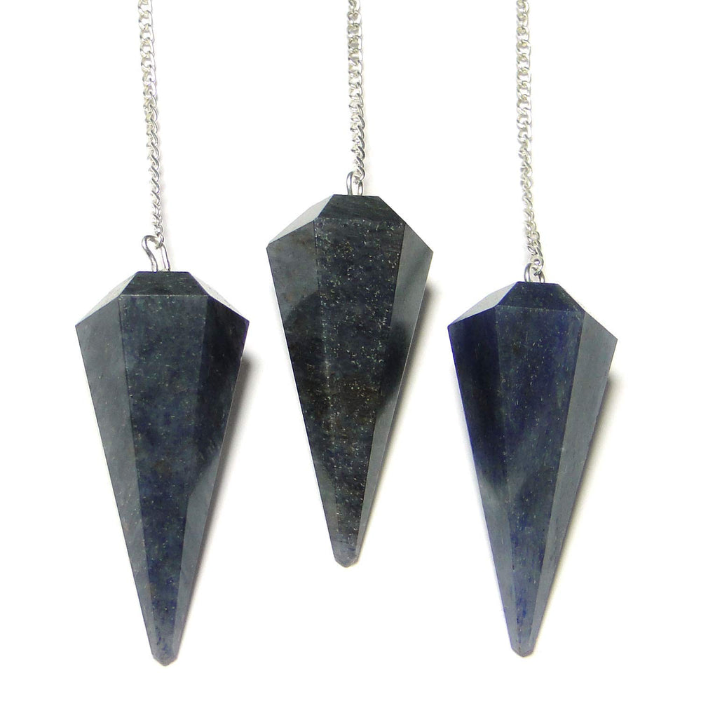 Wholesale Gem Shop blue aventurine pendulum during meditation for calm focus
