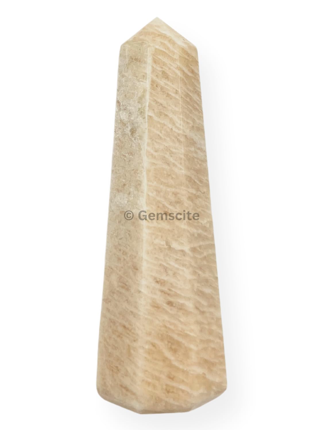 Wholesale Gem Shop cream moonstone obelisk 3in as a protective altar stone