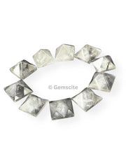 Wholesale Gem Shop crystal quartz pyramid geometry 12x16mm for collection and study.