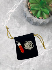 Gemscite pendant on 18-inch silver-plated chain for everyday wear