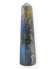 Wholesale Gem Shop Labradorite Obelisk Tower 70mm showing iridescent shimmer for meditation