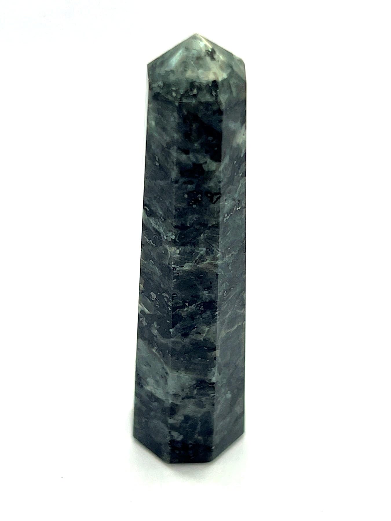 WholesaleGemShop larvikite obelisk tower for Feng Shui balance and focus
