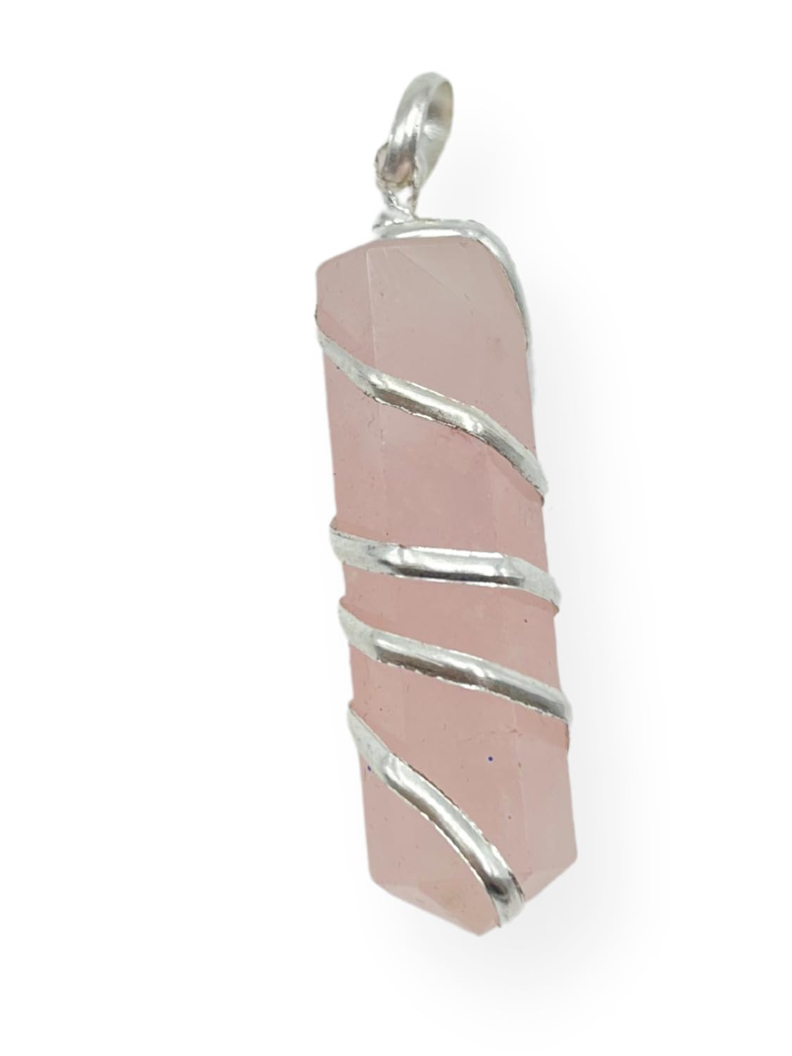 Wholesale Gem Shop raw quartz crystal pendant showing unique color and texture