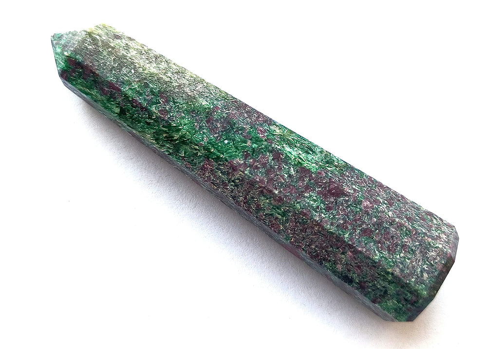 Wholesale Gem Shop ruby zoisite obelisk with pyramid top, focal decor