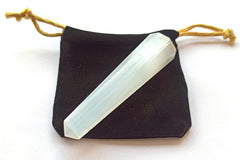 Wholesale Gem Shop selenite obelisk 70mm tip concentrates energy at the apex for meditation.