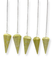 Wholesale Gem Shop serpentine pendulum crystal glow enhancing mindful awareness
