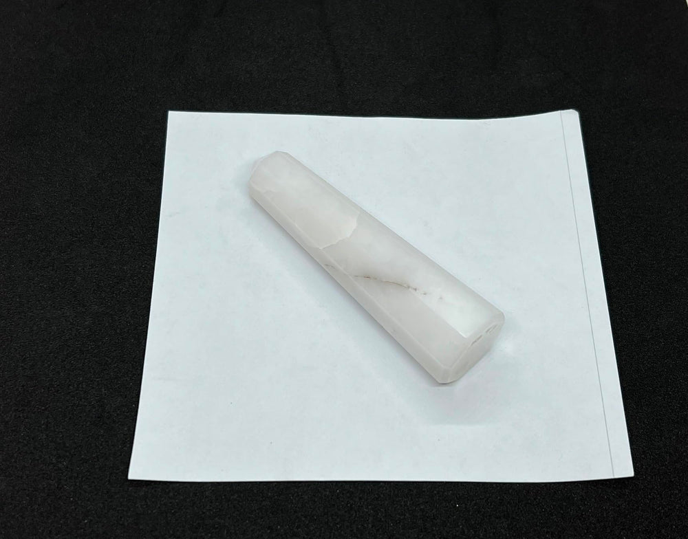 WholesaleGemShop Snow Quartz Obelisk 70mm energy field ideal for focus and balance
