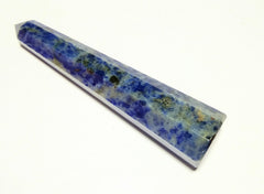 Wholesale Gem Shop sodalite obelisk 3-inch faceted detail emphasizes precision and craft.