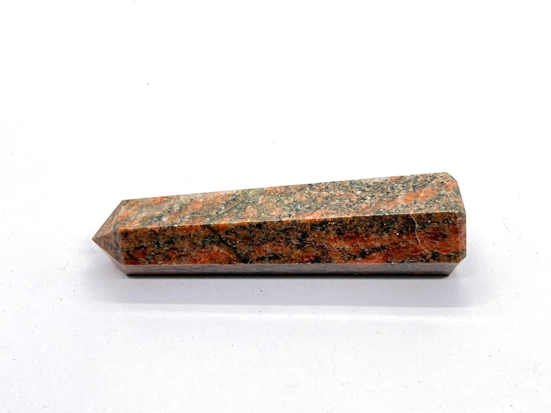 WholesaleGemShop Unakite Obelisk Tower 3 inch Feng Shui layout with protective calming energy