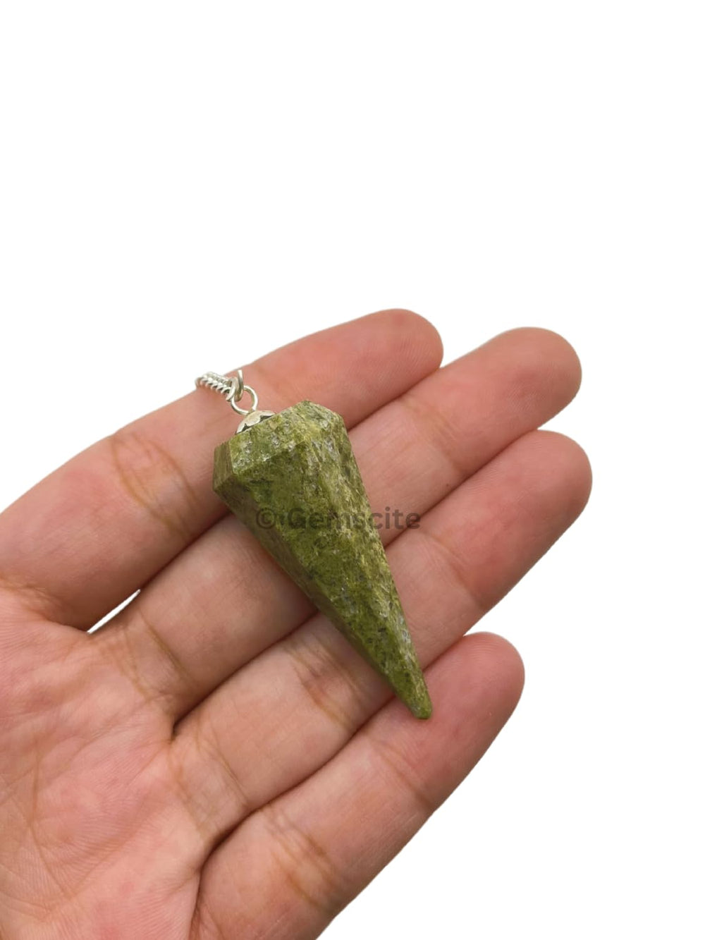 Vesuvianite pendulum from Wholesale Gem Shop suitable for kids and DIY crafts