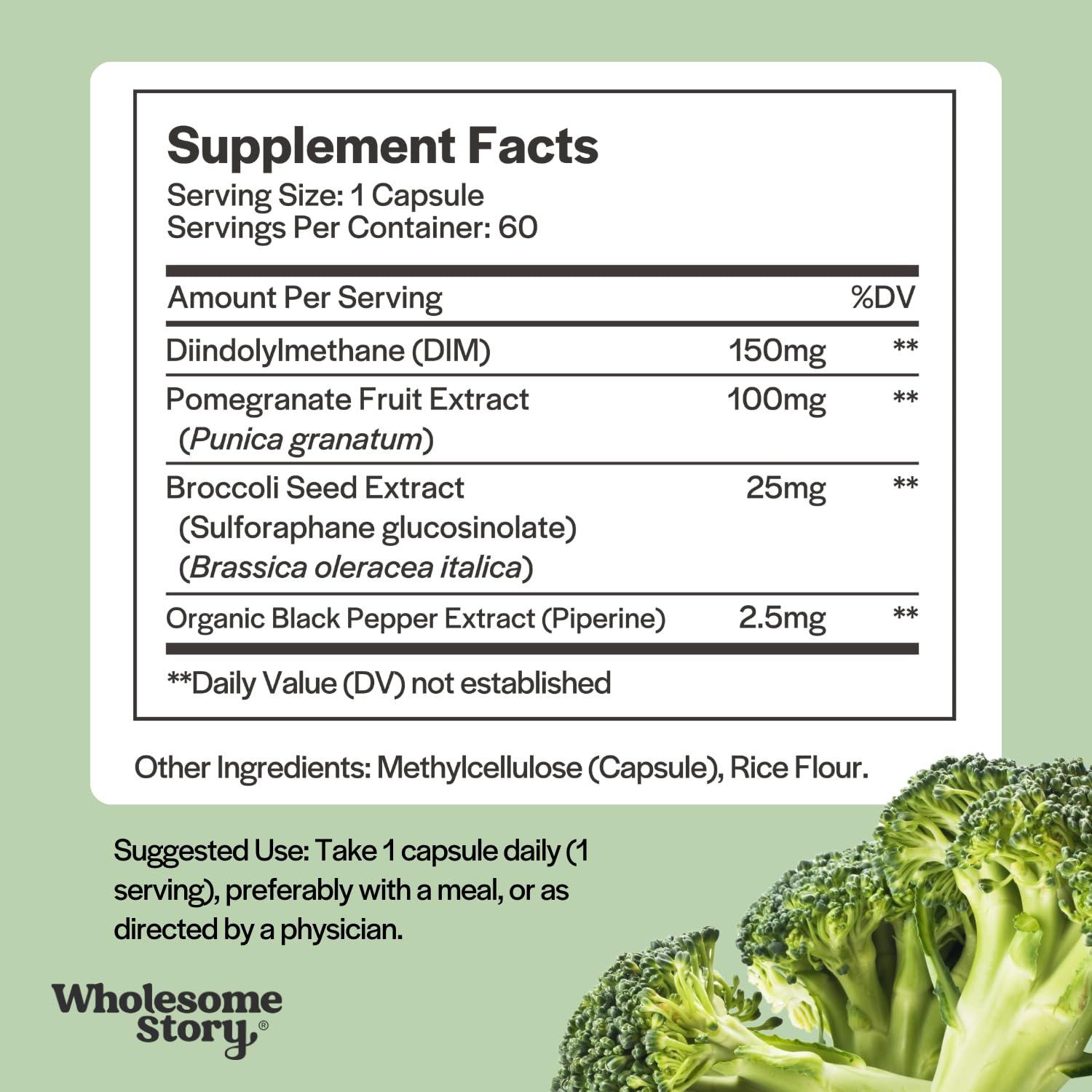 Wholesome Story DIM Women box packaging with clean-label certification.