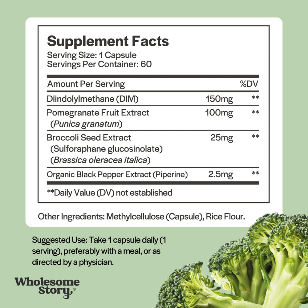 Wholesome Story DIM Women box packaging with clean-label certification.