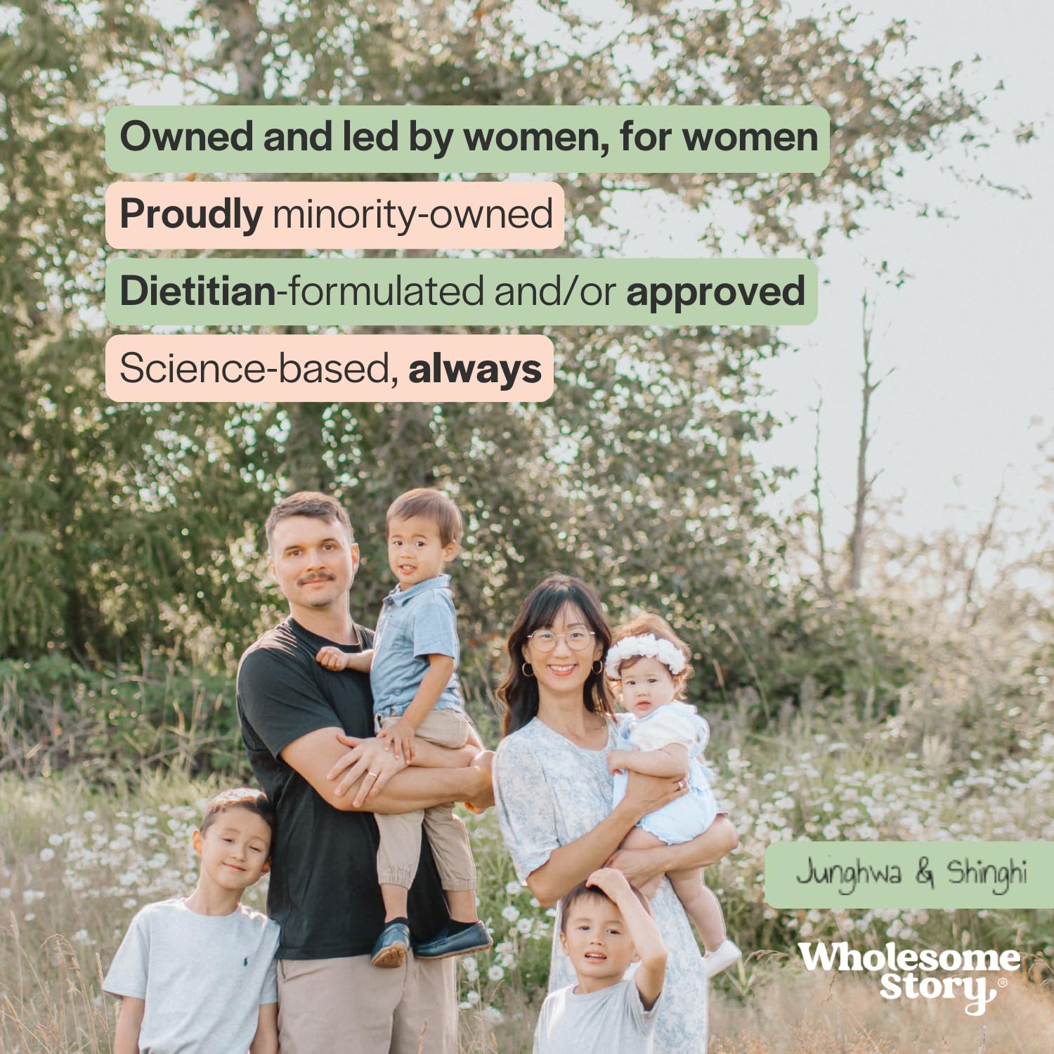 Wholesome Story DIM Women clean-label seal signals safety and transparency.