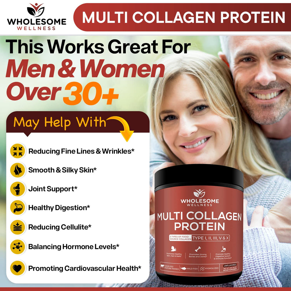 Wholesome Wellness cage-free chicken collagen source for daily protein support.