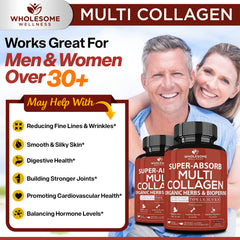 Wholesome Wellness organic herbs closeup emphasizing absorption-enhancing blend
