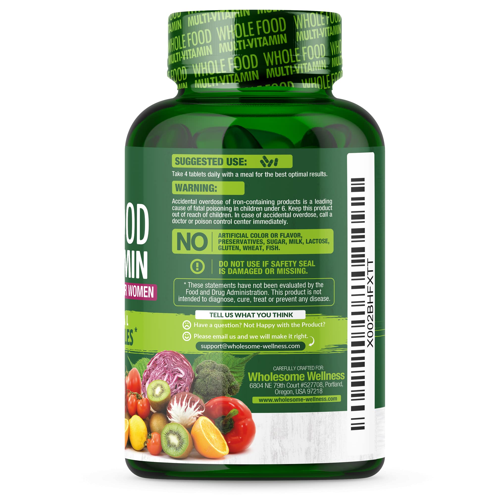 Wholesome Wellness includes probiotics for gut balance.
