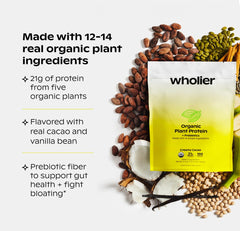 Wholier Plant Protein prebiotics with green banana fiber for gut-friendly blends