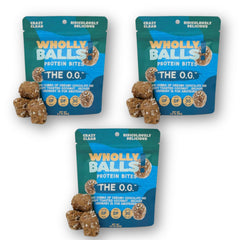 Wholly Balls Protein Bites chocolate flavor, a convenient high-protein snack.