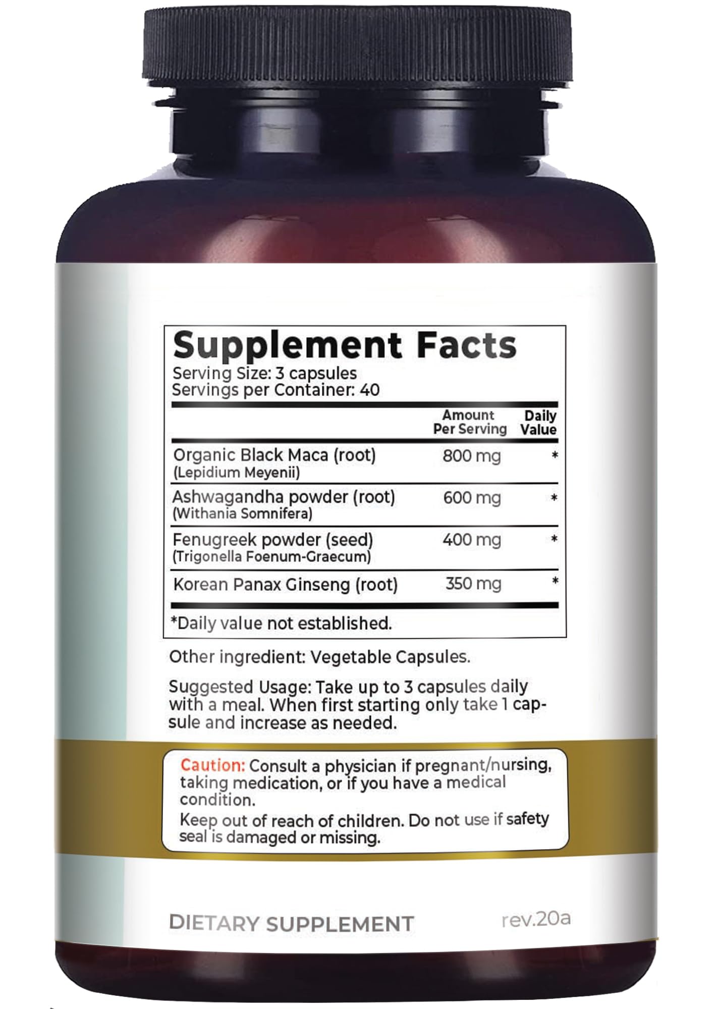 Why Not Natural 120-count bottle on shelf communicates long-term use.