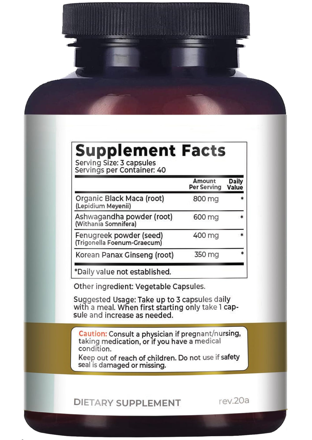 Why Not Natural 120-count bottle on shelf communicates long-term use.