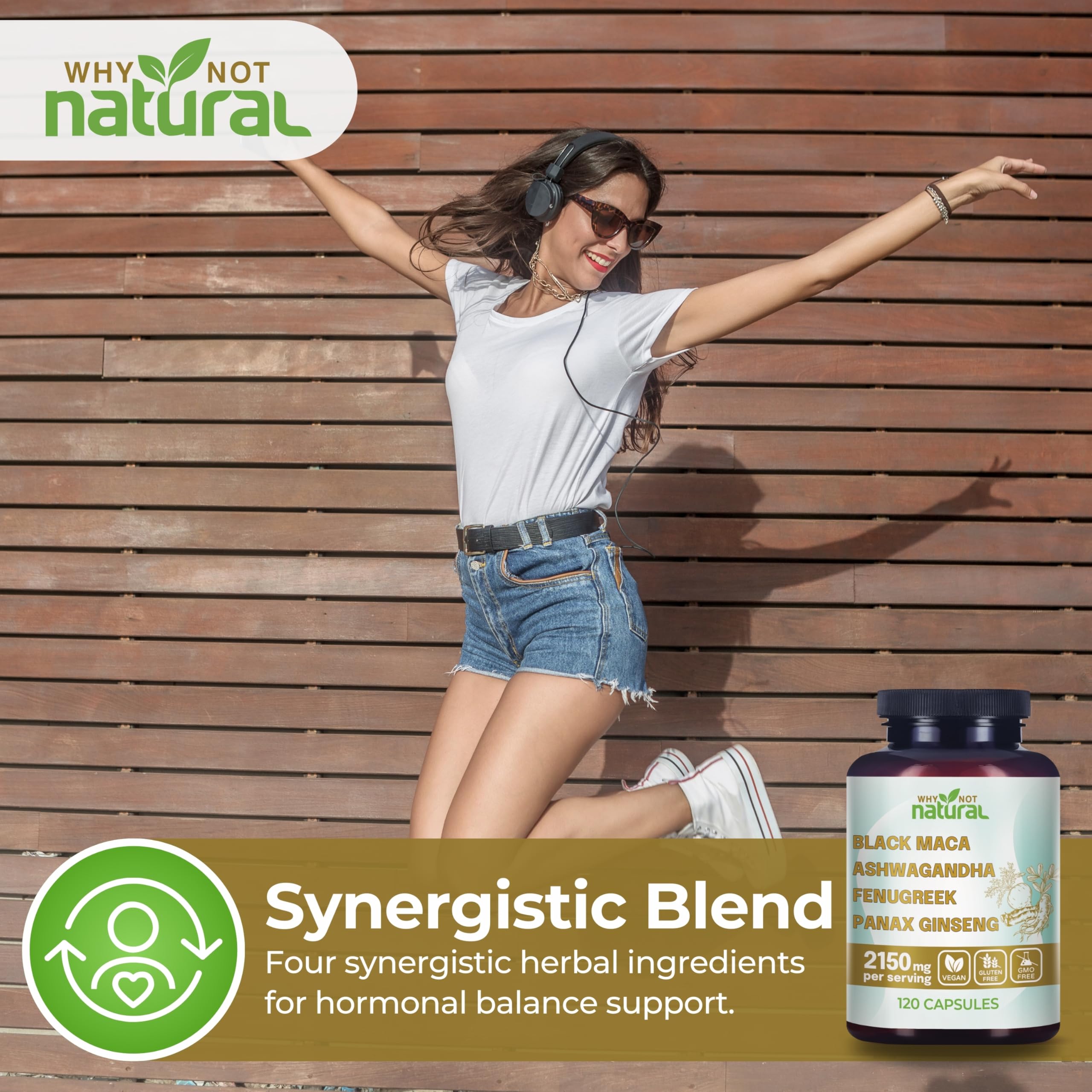 Why Not Natural organic ingredients label detail emphasizing purity.
