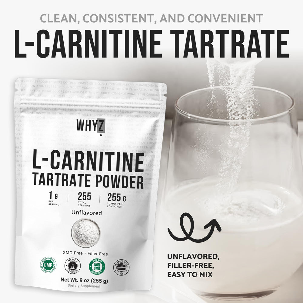 WHYZ L-Carnitine Tartrate bulk supply packaging supports steady use.