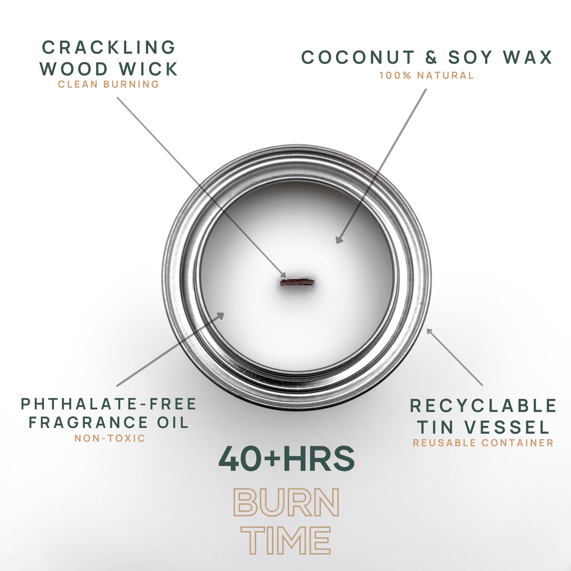 Wick & Star vegan coconut soy wax candle ready for eco-friendly decor.