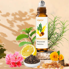 Wigarjur patchouli roll-on bottle ready for personal care on the go.