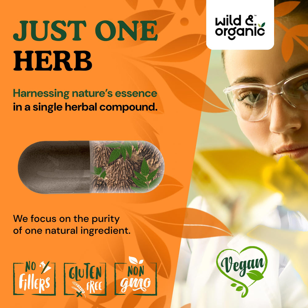 Wild and Organic packaging image illustrates a 90-day supply