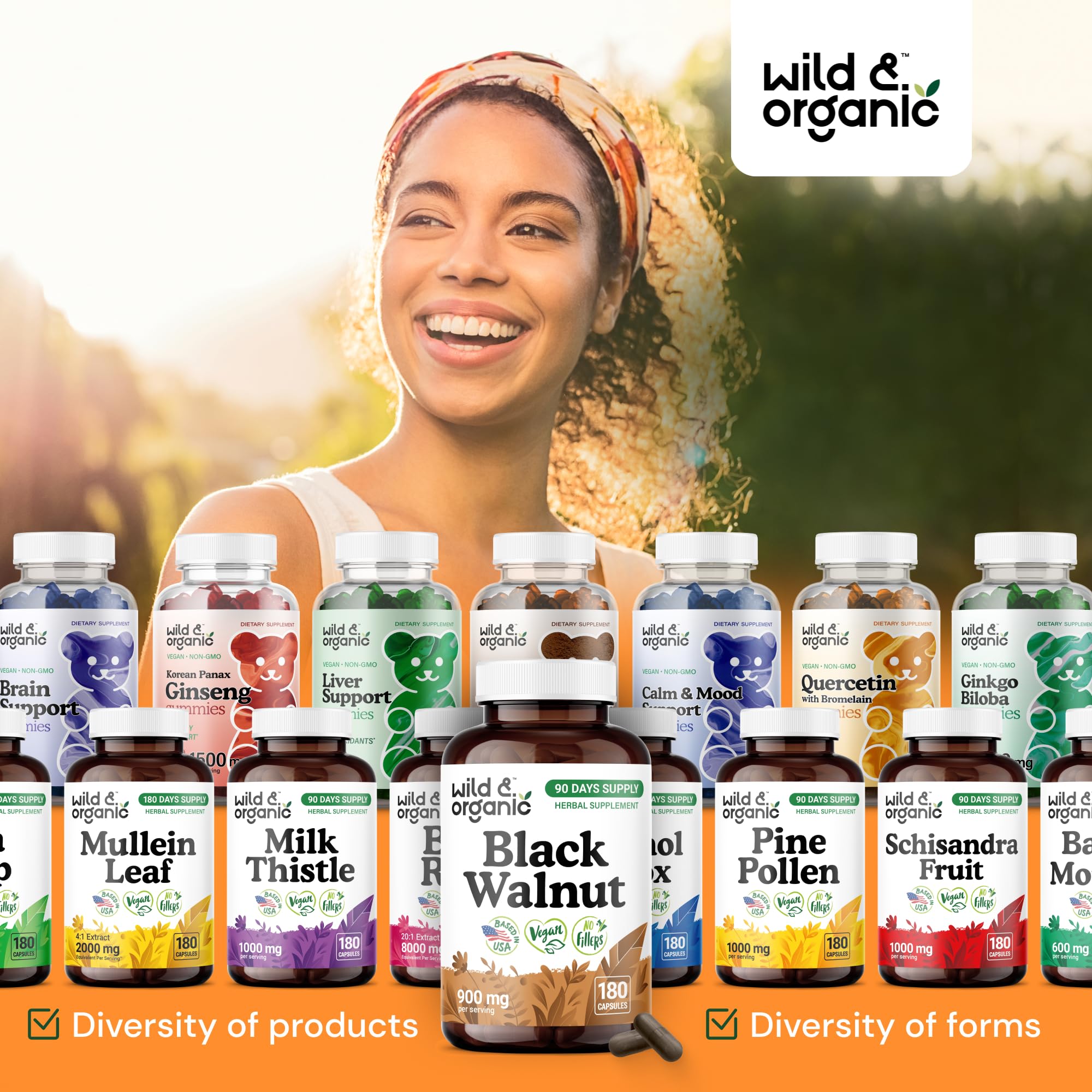 Wild and Organic use scene shows easy-to-take capsules in routine