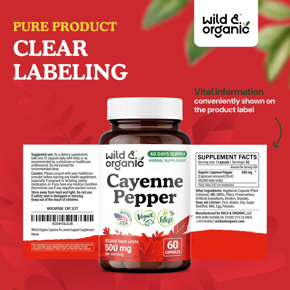 Wild & Organic Cayenne Capsules lifestyle scene, ideal for daily wellness rituals