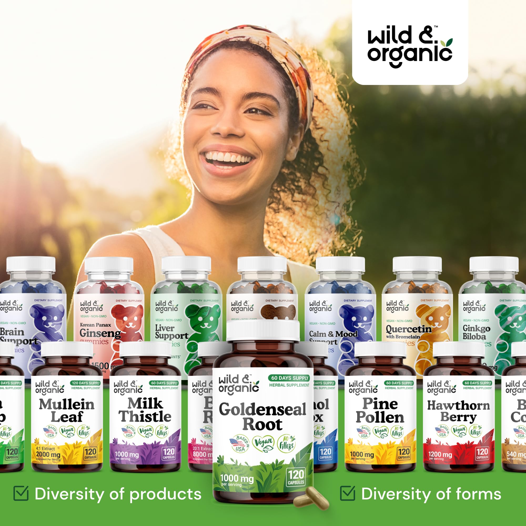 Eco-friendly packaging label from Wild & Organic communicates sustainability