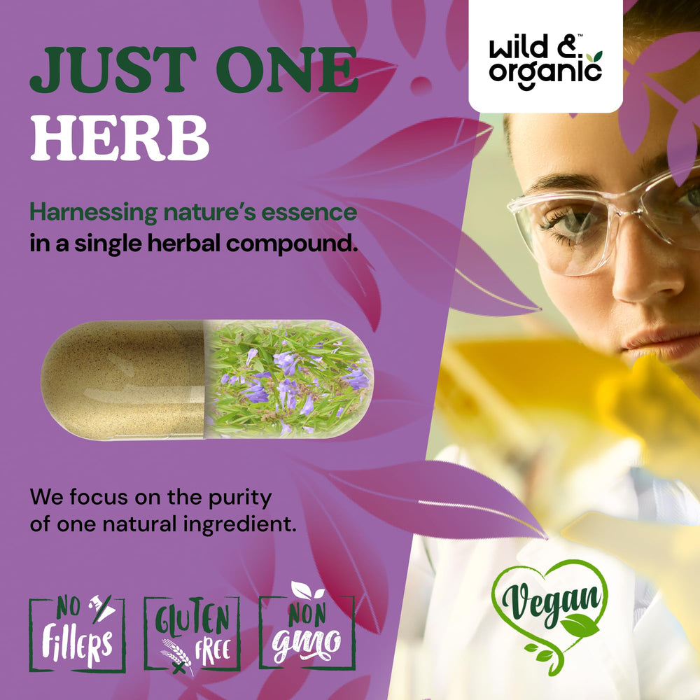 Wild & Organic vegan capsules ready for a plant-based daily routine.