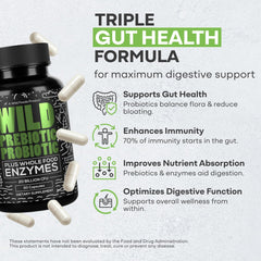 Wild Foods probiotic capsules close-up promoting daily gut comfort