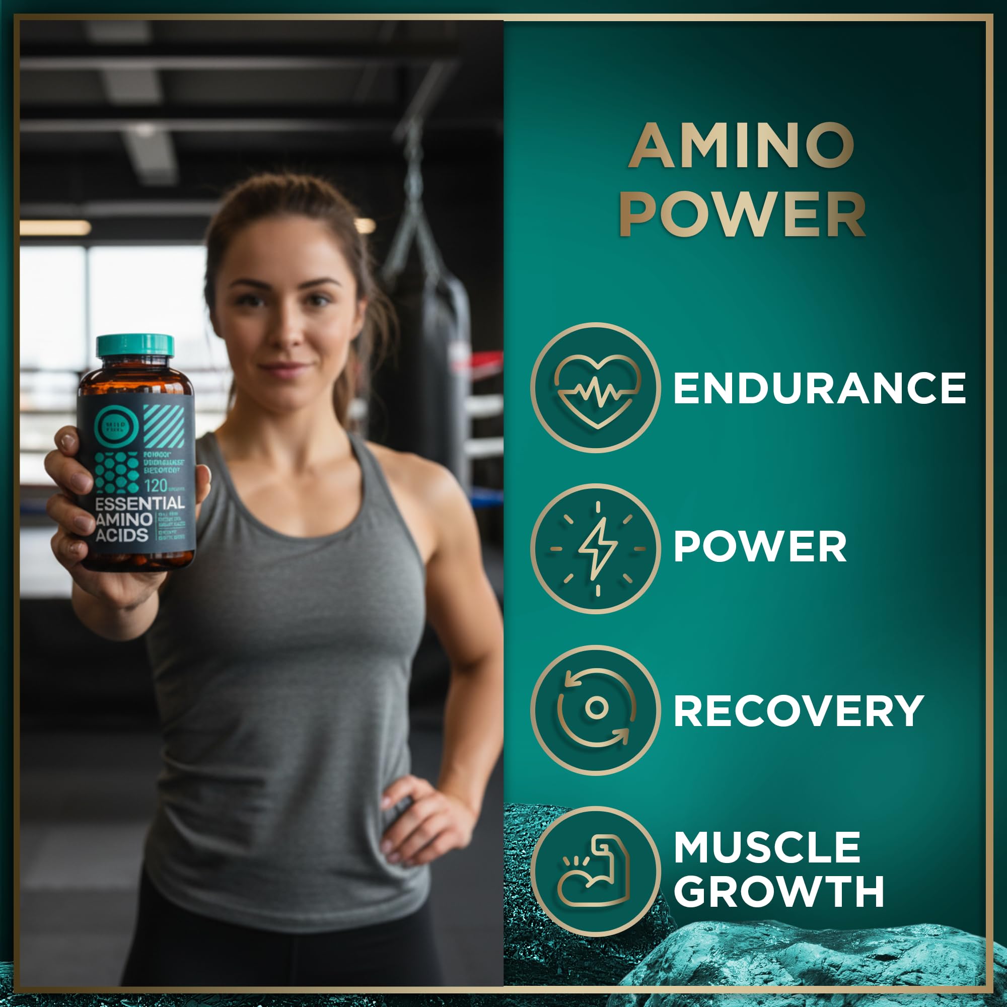 WILD FUEL Essential Amino Acids label front highlights all nine EAAs for balanced nutrition.