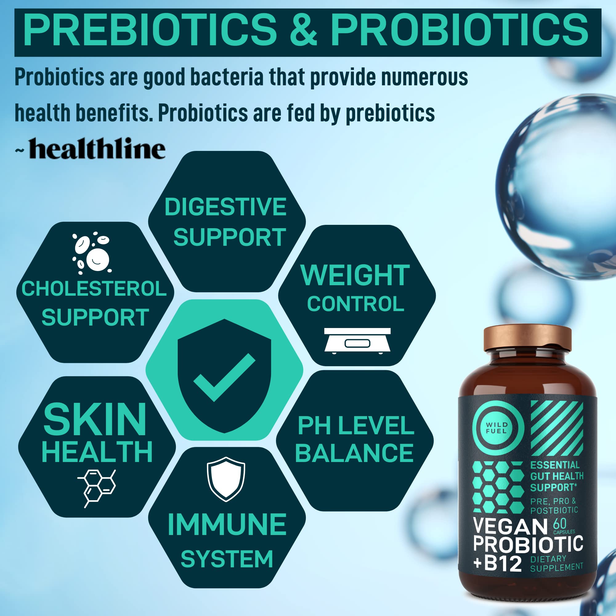 Wild Fuel Vegan Probiotic Plus packaging box ready for everyday wellness