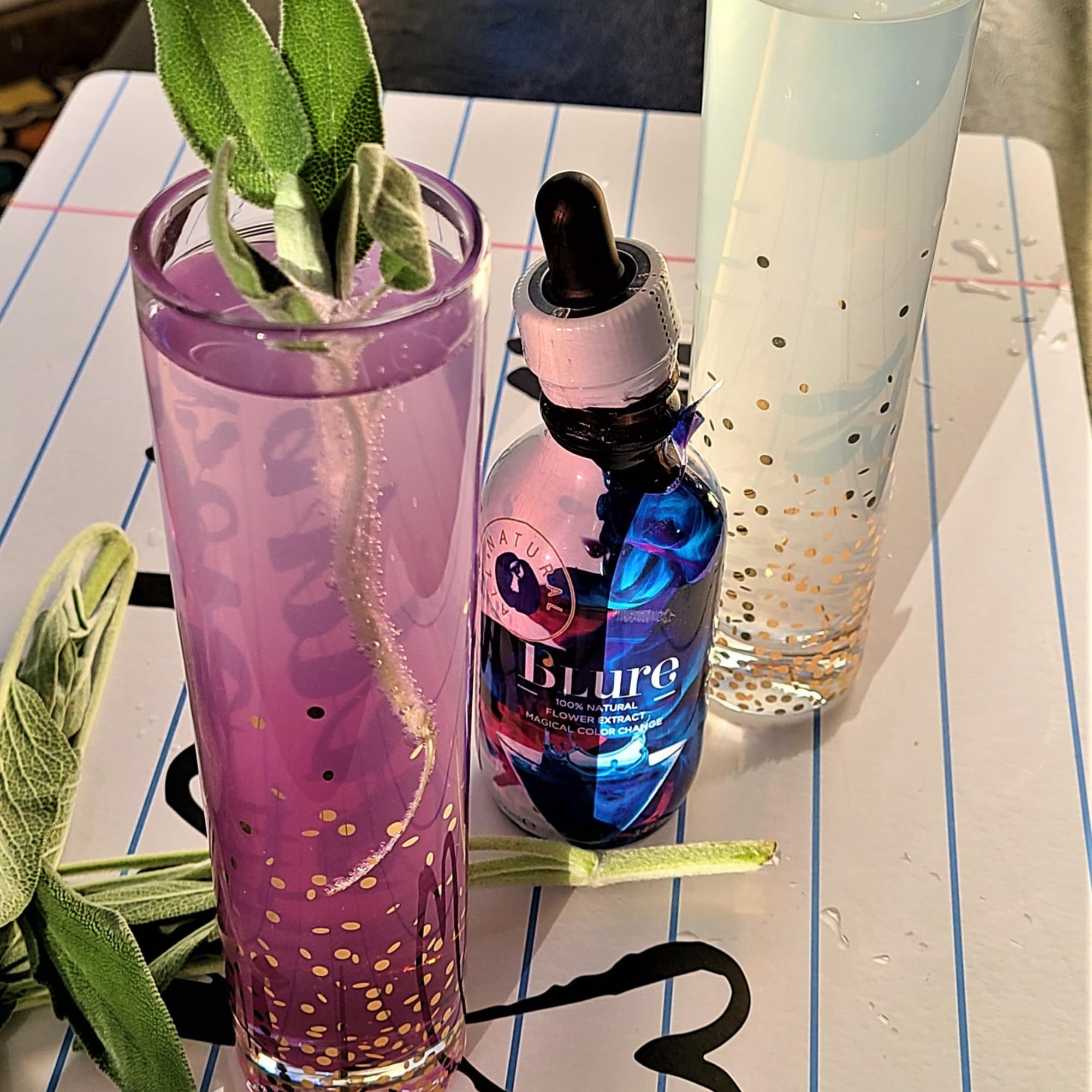 Wild Hibiscus B’Lure cocktail creation idea using color transformation.
