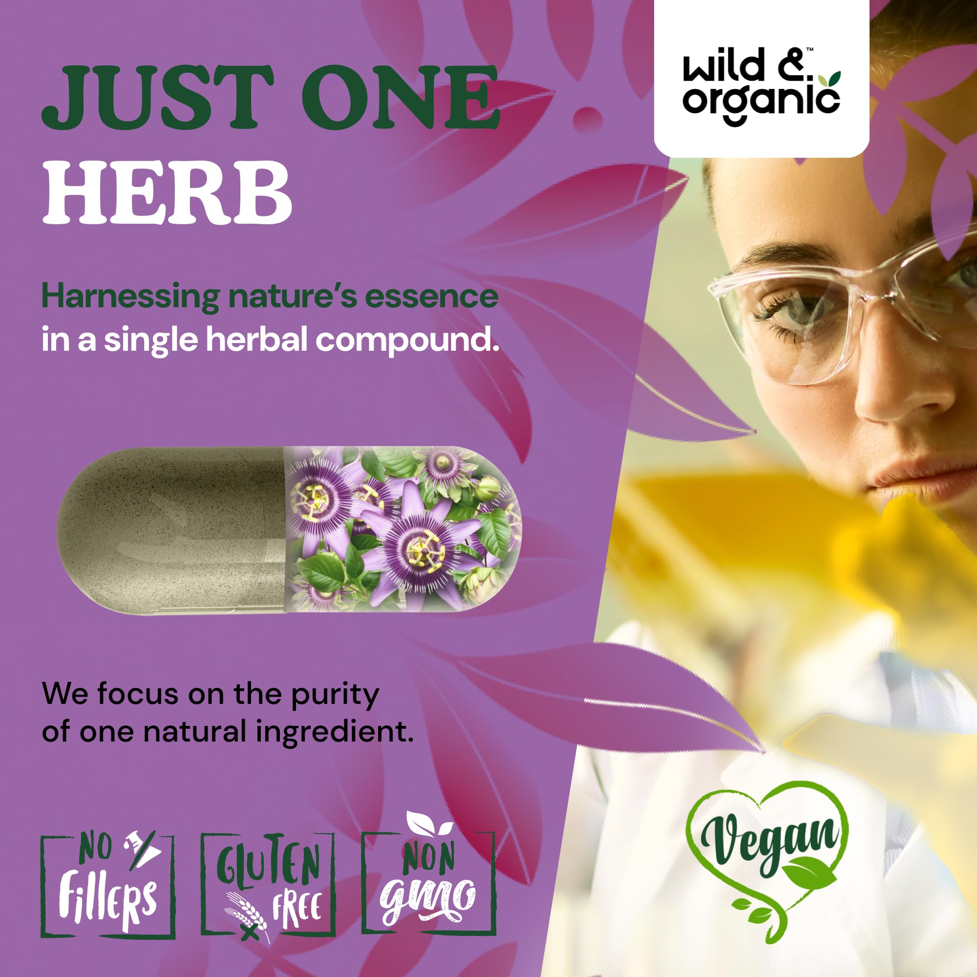 Wild & Organic 120-day supply bottle ready for daily wellness routine.