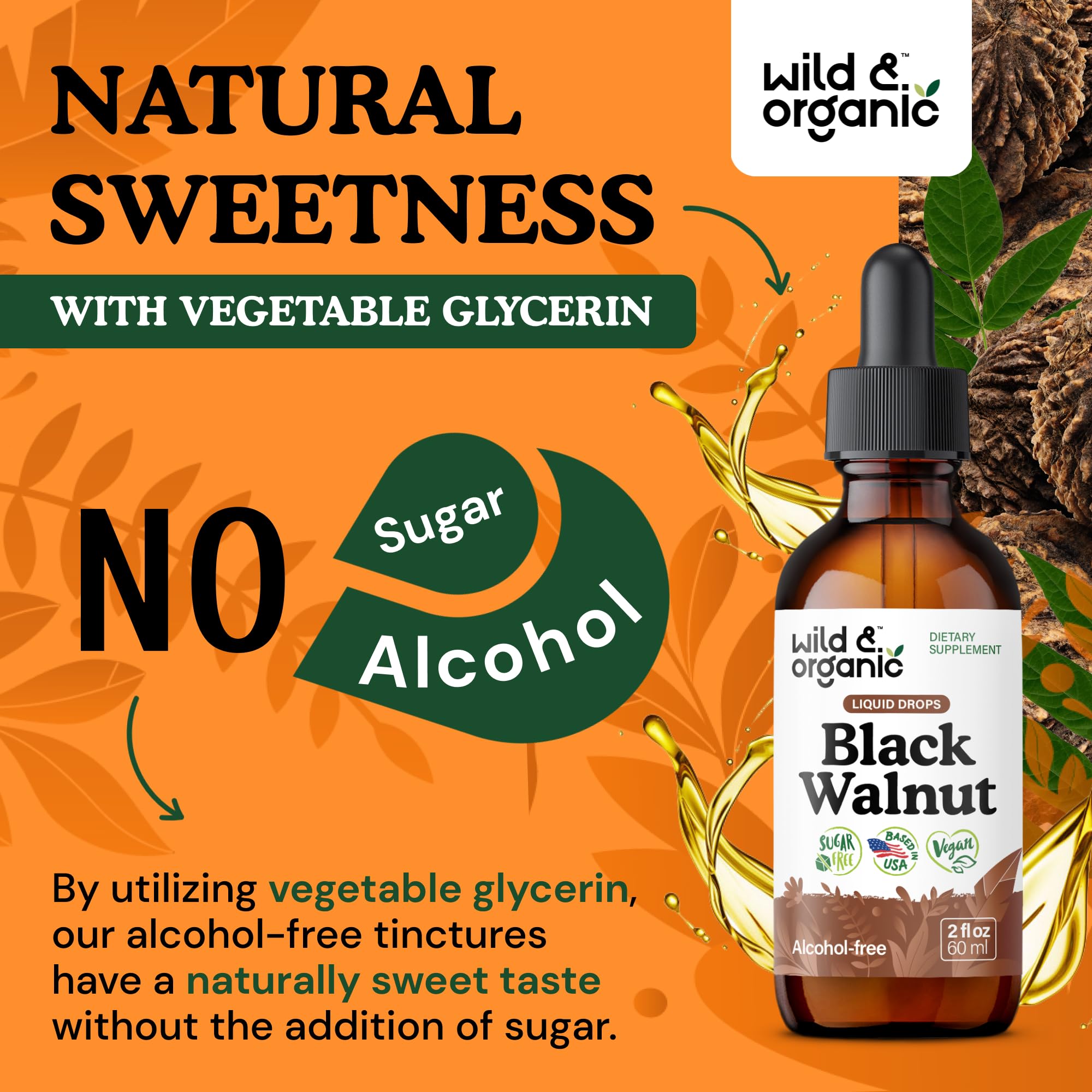 2 oz bottle label emphasizes the 42-day supply with two daily servings.