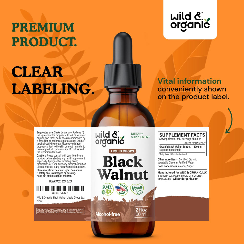 Clean label design communicates a simple, vegan formula for everyday wellness.