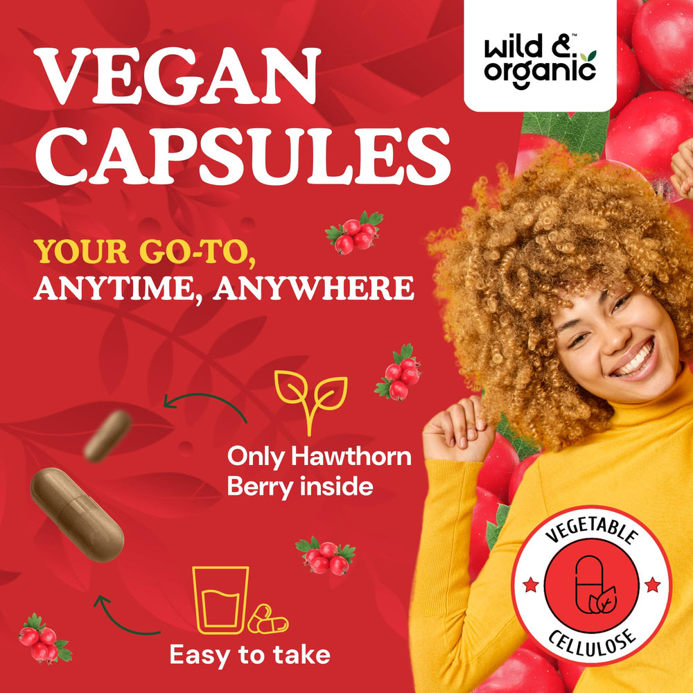 Wild & Organic 60-day supply bottle conveys value and long-term daily support.