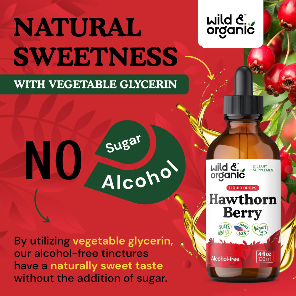 Wild & Organic Hawthorn Berry Tincture label detail